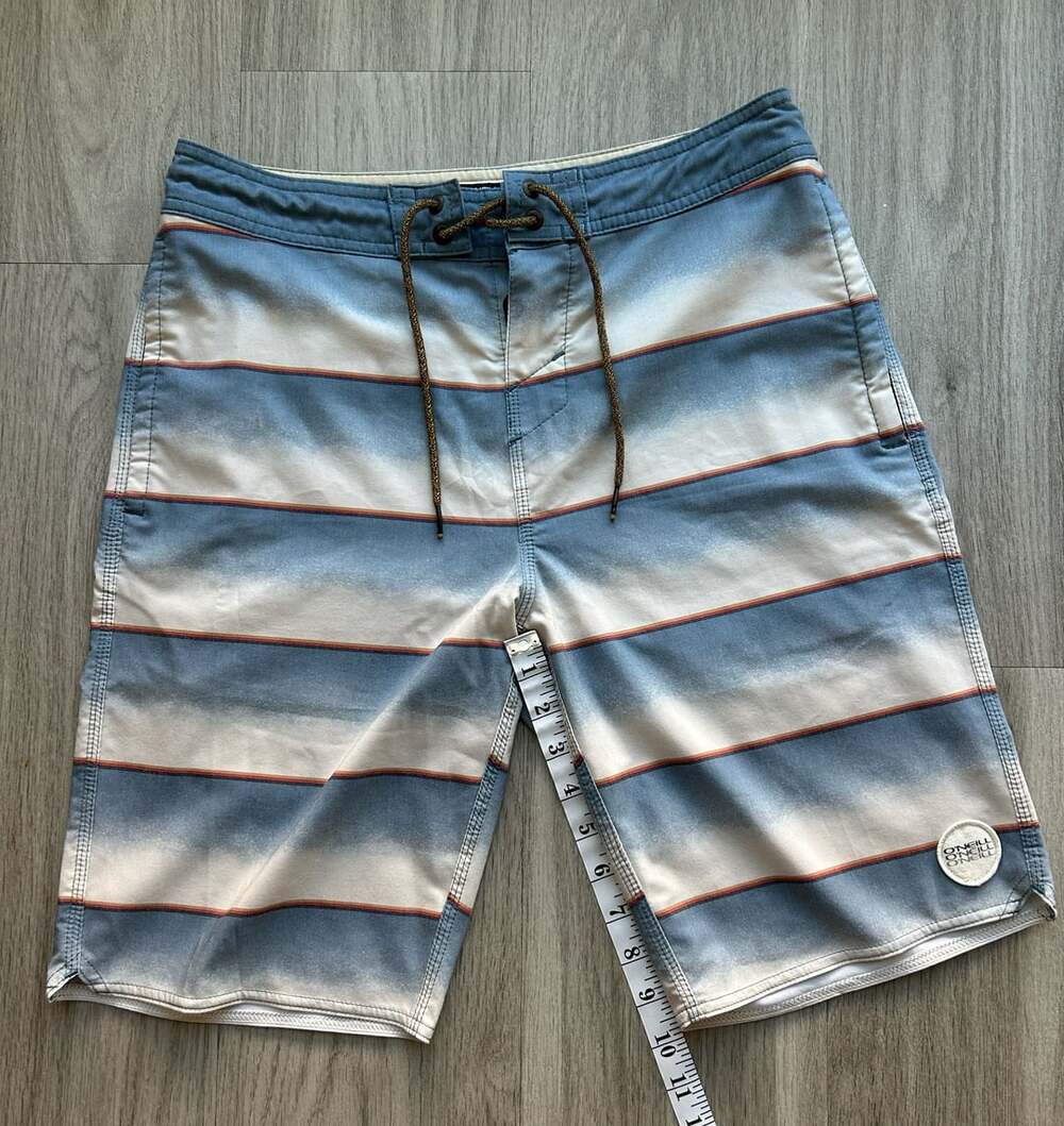 O'Neill Cruzers Size 29 Boardshorts Blue Striped